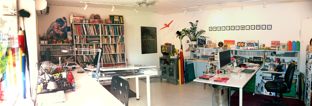 Les locaux du studio de création